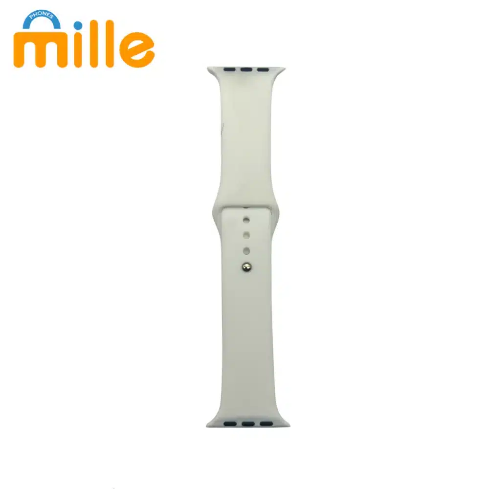 Bracelet Montre Connectée en Plastique Blanc – Confort & Simplicité
