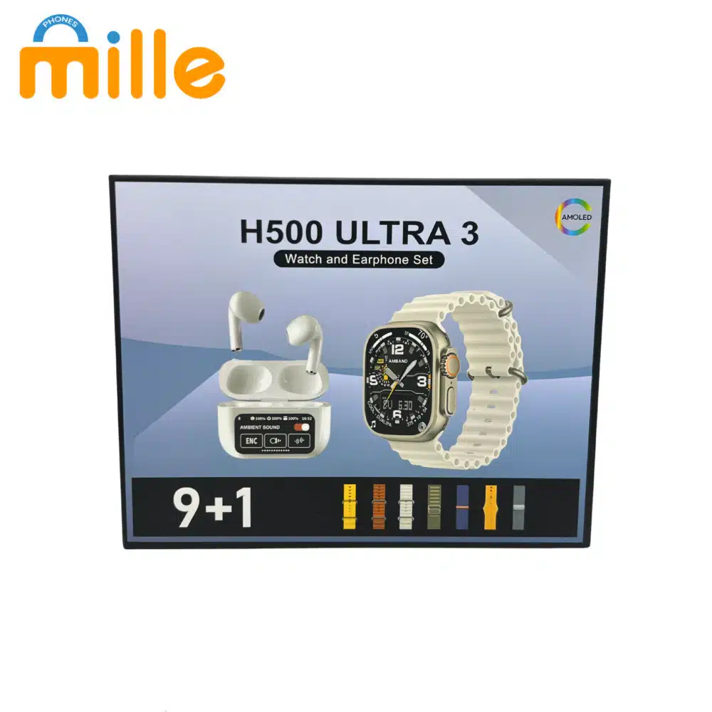 H500 Ultra 3 – Montre Connectée et Casque Audio sans Fil Inclus – Image 7