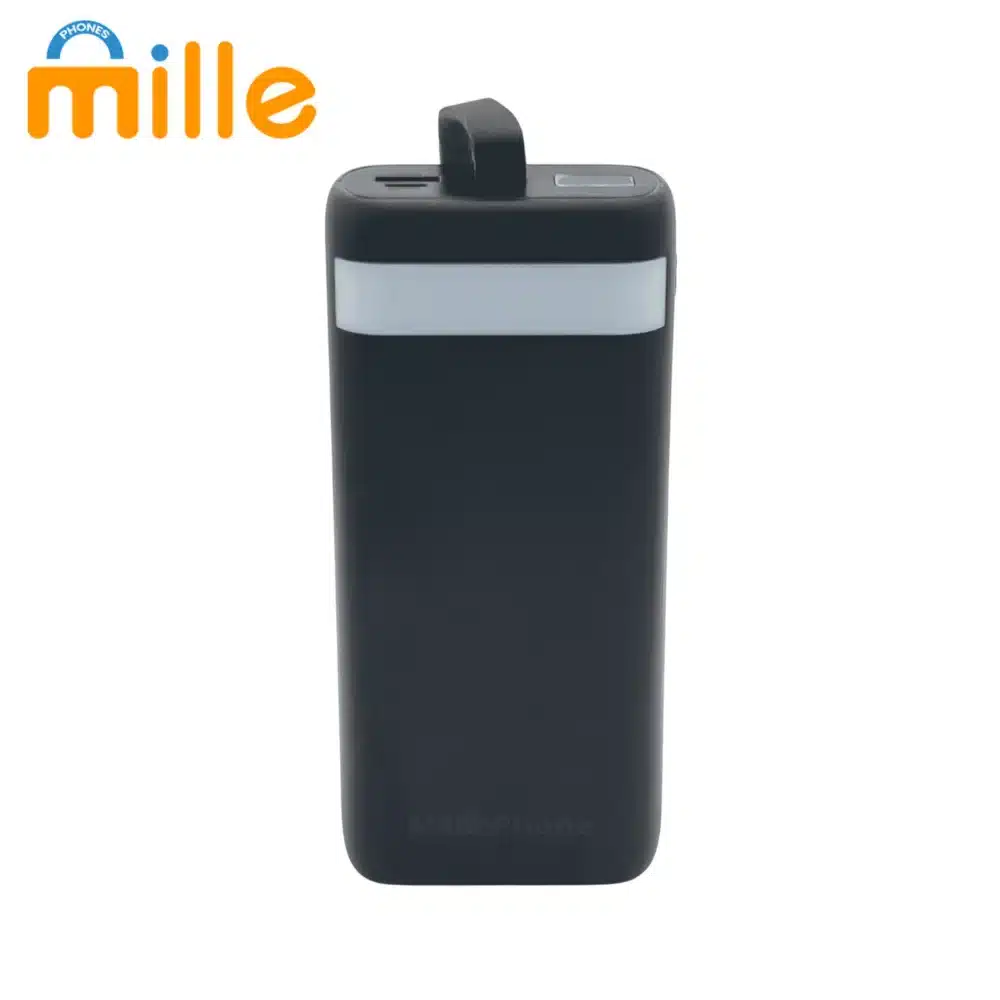 Mille Phones Power Bank 30000mAh avec Lumière LED – Chargeur Portable Haute Capacité