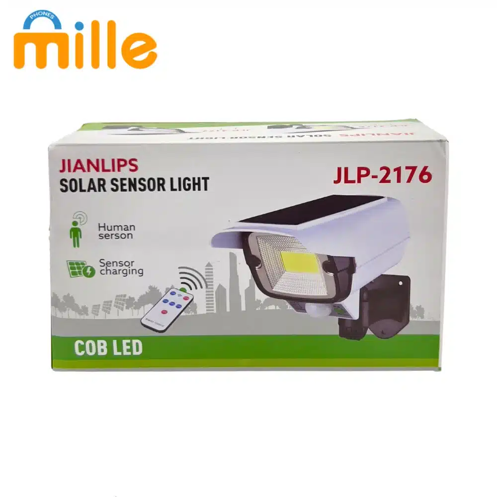 Projecteur Solaire à Capteur Jianlips JLP-2176 COB LED – Éclairage Extérieur Puissant, Écologique et Pratique – Image 6