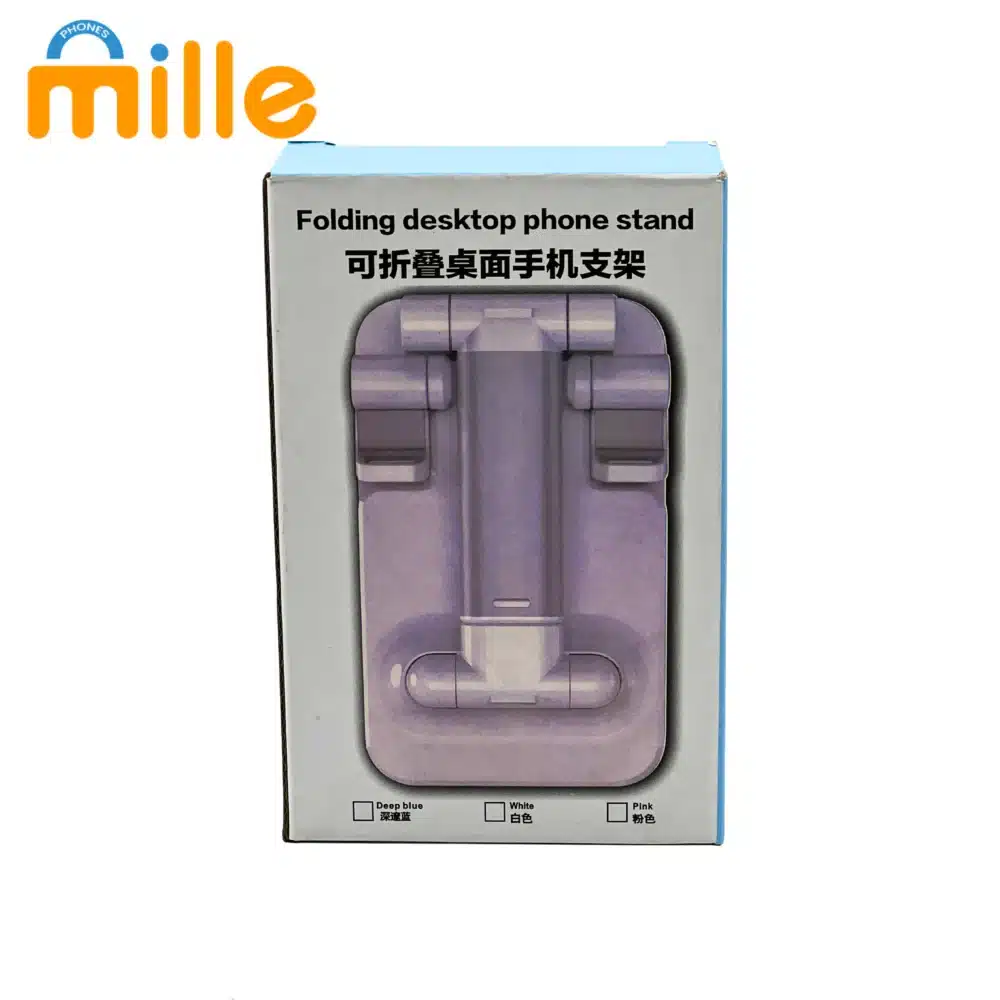 Support de Téléphone de Bureau Pliable – Compact, Réglable et Idéal pour le Télétravail ou les Appels Vidéo – Image 4