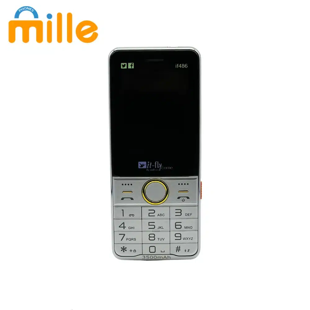 Téléphone IT-FLY IF486 – Double SIM, Compact et Économique avec Radio FM et Lampe Torche