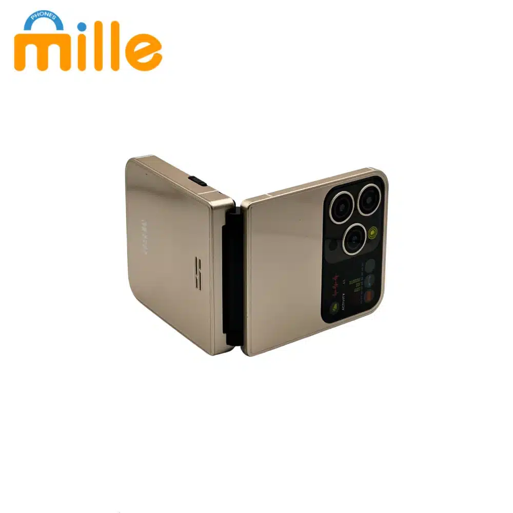 Téléphone MBO Fold IP16 – Téléphone à Clapet Compact avec Double SIM, Radio FM et Lampe Torche – Image 4