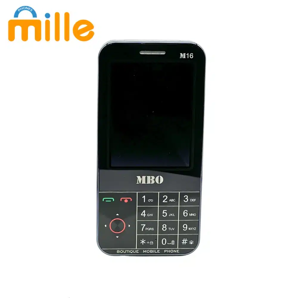 Téléphone MBO M160 – Double SIM, Compact, avec Radio FM et Lampe Torche