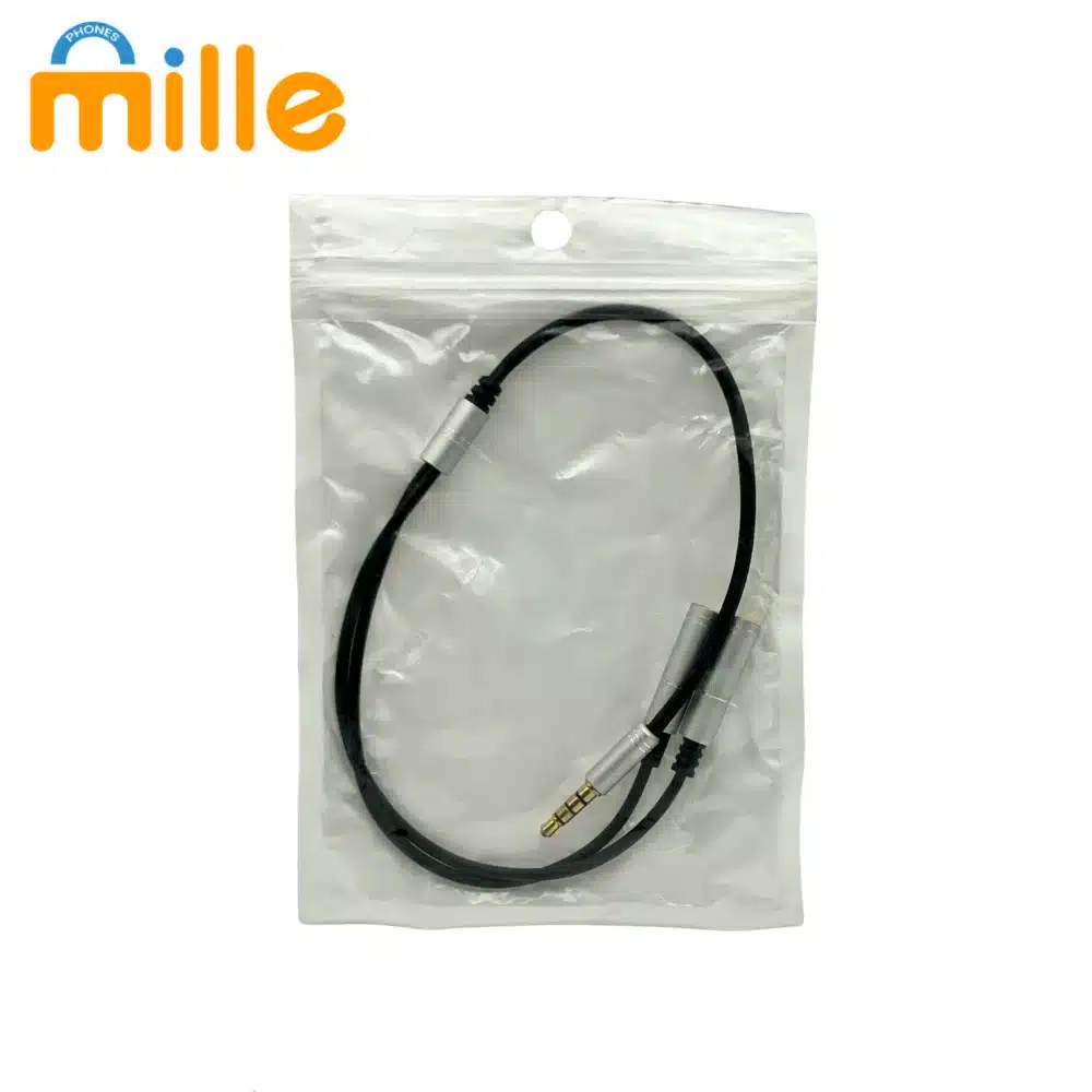 Câble Audio ON – 1 Jack AUX Mâle vers 2 AUX Femelles  Splitter Stéréo 3.5mm  Partage Audio pour Casques, Haut-parleurs, Téléphones – Image 3