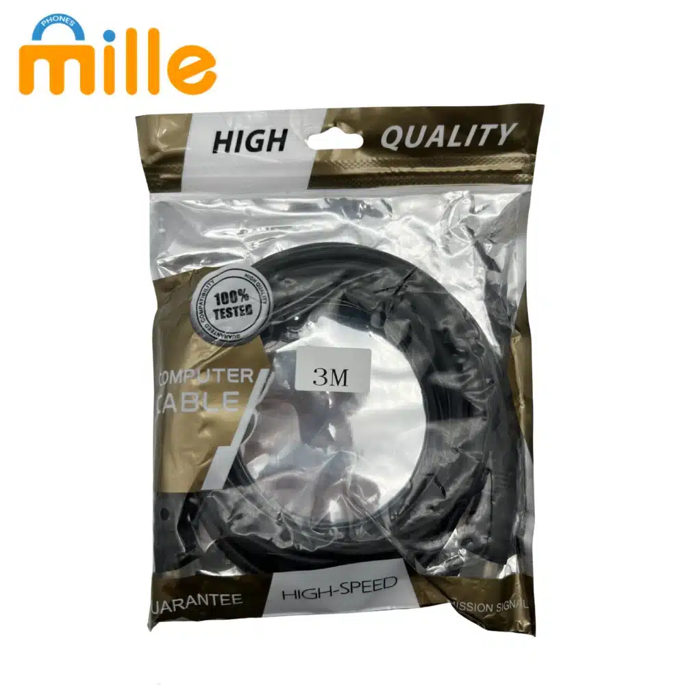 Câble HDMI Haute Qualité – 3 Mètres | 4K Ultra HD | Audio Vidéo Synchronisé | Compatible TV, PC, Consoles, Projecteurs – Image 4