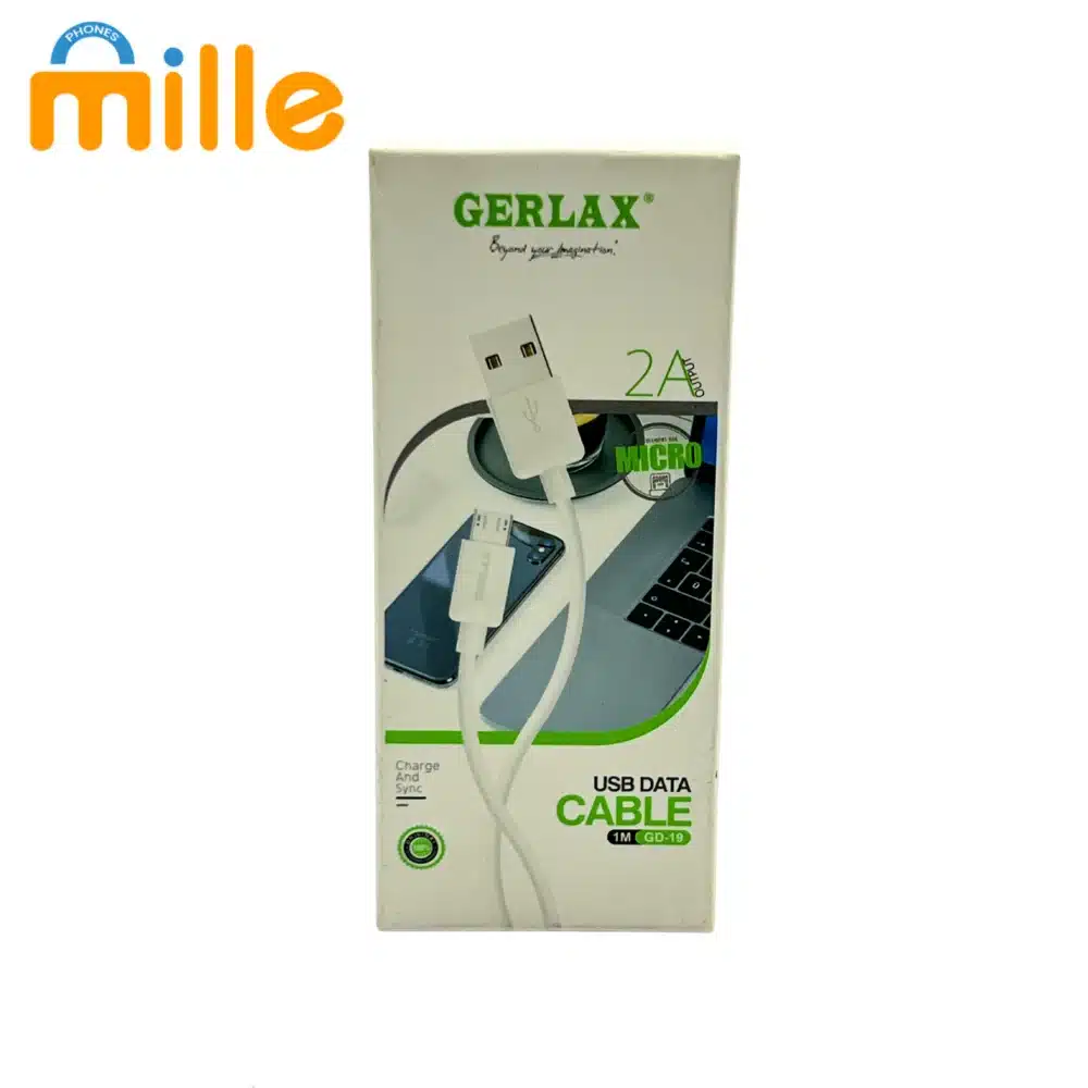 Câble Micro USB Gerlax – 1M, Charge Rapide & Transfert de Données, Compatible Android et Appareils Micro-USB – Image 3
