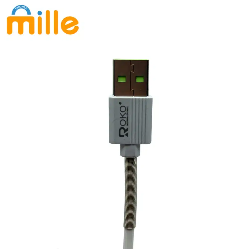 Câble ROKO Fast 2.4A  Charge Rapide et Transfert de Données  USB-A vers Micro-USB, USB-C, Lightning  Résistant et Flexible – Image 2