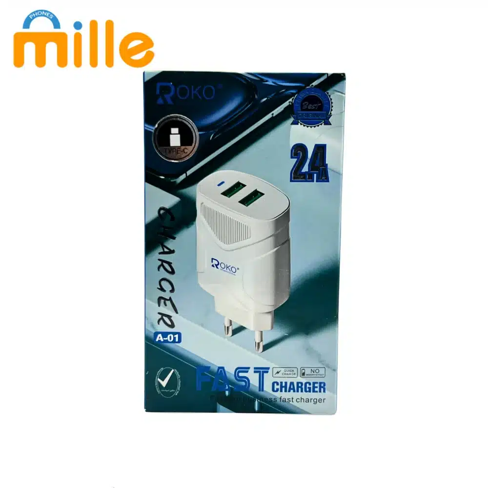 Chargeur ROKO A-01 Type-C – Charge Rapide, Compact & Fiable | Compatible Android, Samsung, Xiaomi, Huawei – Image 5