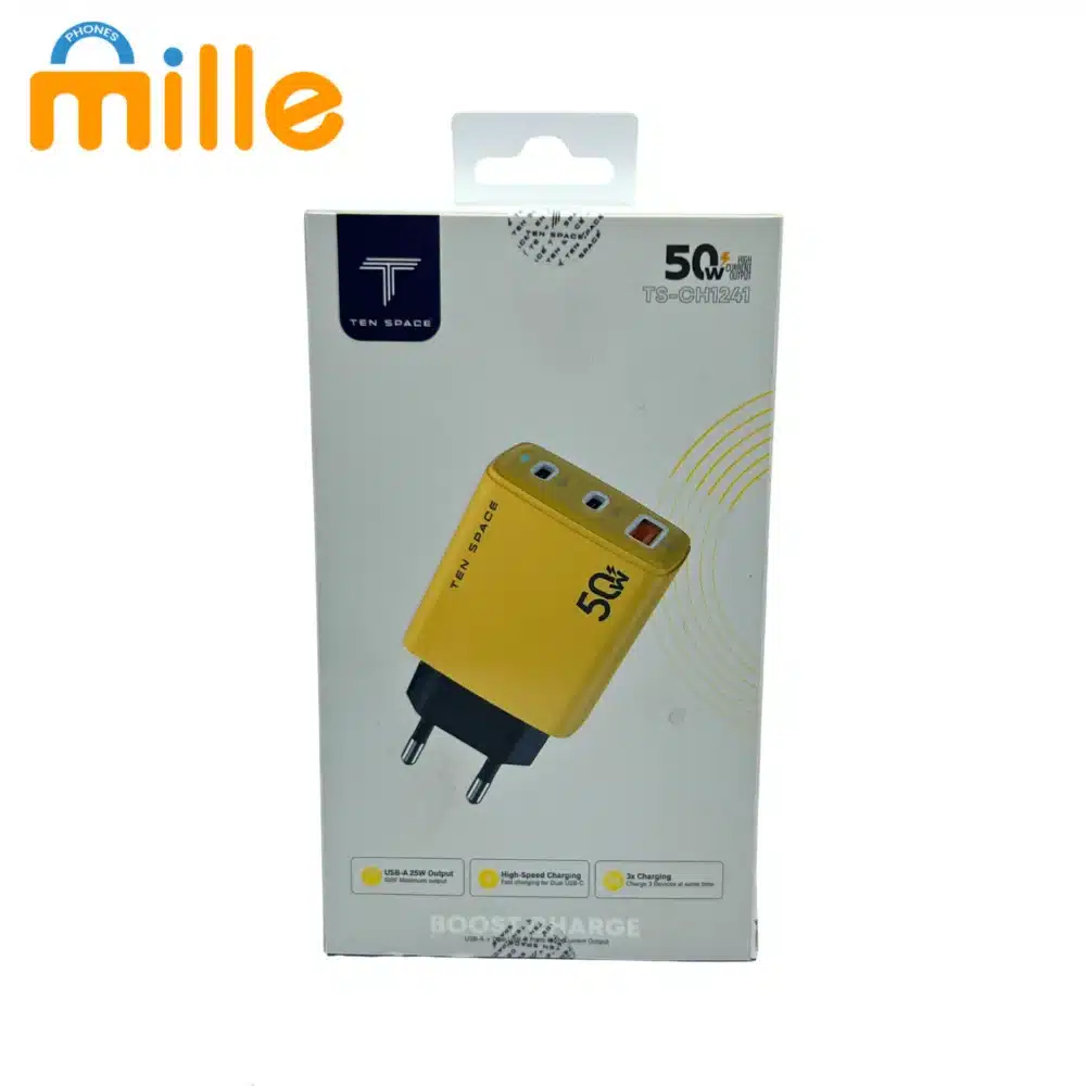 Chargeur Rapide TS-CH1241 – 50W, Multi-Port USB, Charge Ultra Rapide pour Smartphones, Tablettes et Accessoires – Image 4