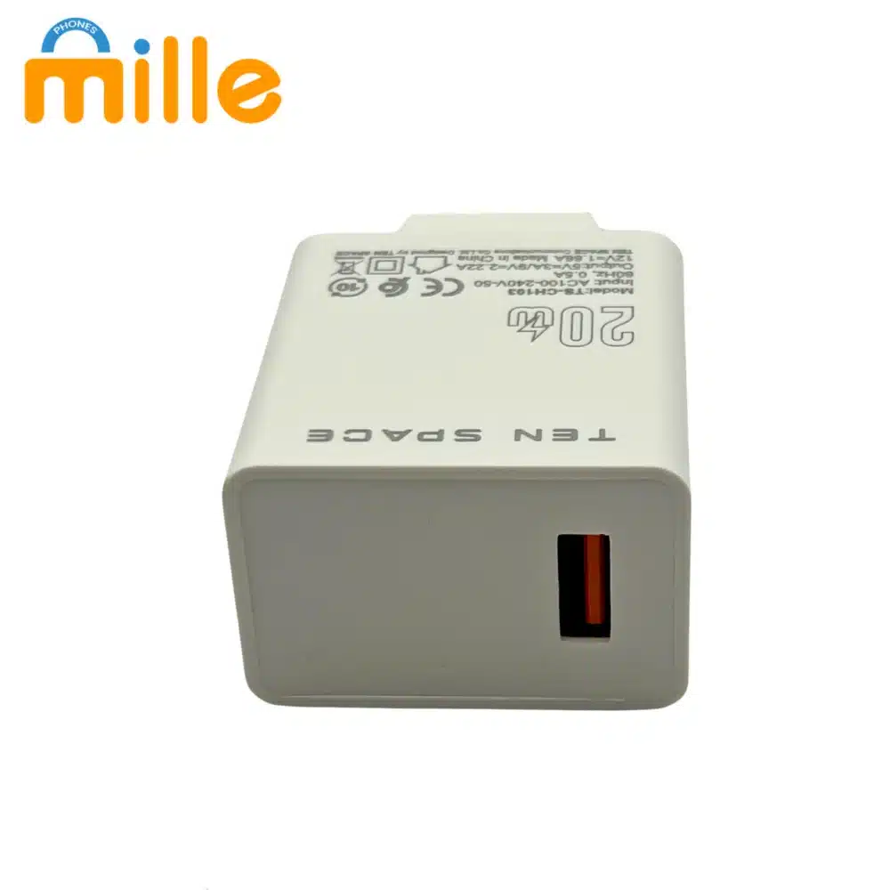 Chargeur TS-CH103 – 20W | Port USB-C | Charge Rapide Power Delivery | Compatible iPhone & Android – Image 2