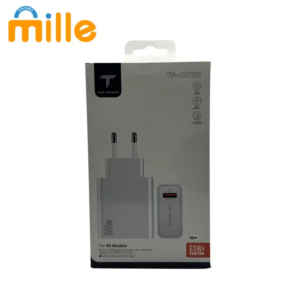 Chargeur TS-CH111 – 65W USB-C | Charge Rapide Power Delivery | Adaptateur Universel pour Laptop, iPhone, Android, MacBook, iPad – Image 5