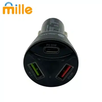 Chargeur Voiture 55W | Quick Charger USB + USB-C | Charge Rapide Universelle pour iPhone, Android, GPS, Tablettes