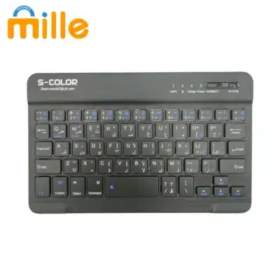 Clavier & Souris S-Color – Ensemble Sans Fil Bluetooth | Pour Tablette, iPad, Téléphone | Compact & Silencieux