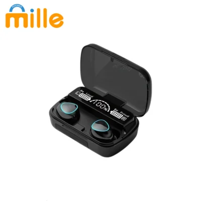 Écouteurs Bluetooth M10 – Boîtier avec Écran LED | Autonomie Longue & Fonction Powerbank | Appels HD & Basses Profondes