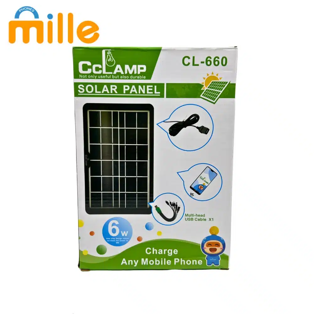 Lampe CC CL660 avec Panneau Solaire – Chargeur pour Téléphone Mobile | Écologique | Éclairage LED + Recharge Solaire – Image 9