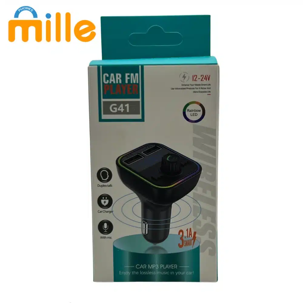 Lecteur FM Voiture G41 – 3.1A | MP3 | Bluetooth | Double USB | Kit Mains Libres & Charge Rapide – Image 4