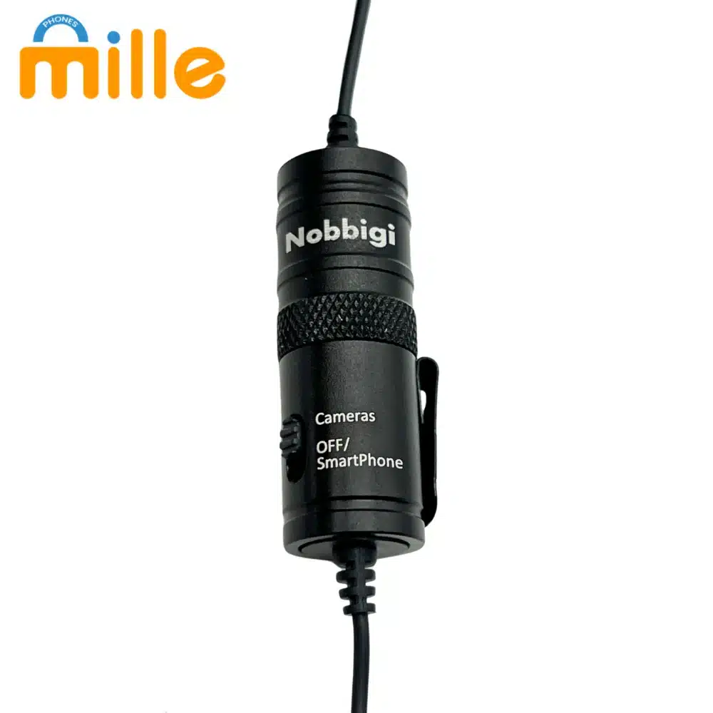 Micro Cravate Nobbigi NB-015 | Microphone Lavalier Professionnel | Idéal pour Smartphone, Caméra, YouTube, Interview – Image 2