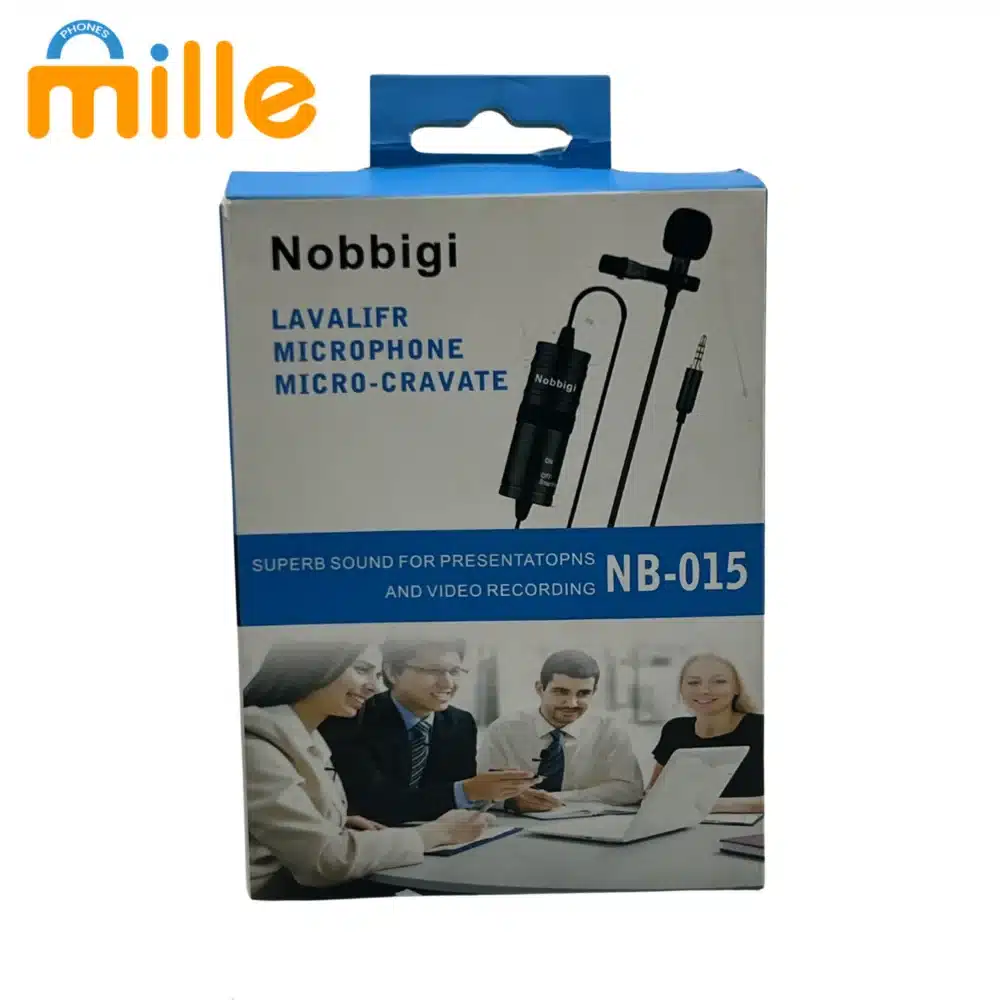 Micro Cravate Nobbigi NB-015 | Microphone Lavalier Professionnel | Idéal pour Smartphone, Caméra, YouTube, Interview – Image 4