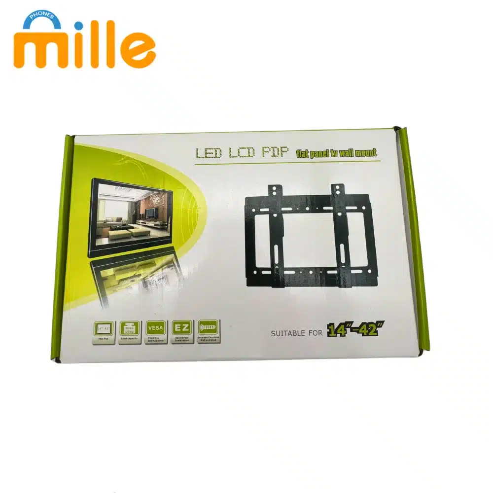 Support Mural TV – Fixation Murale Universelle | Pour Téléviseurs LED, LCD, Plasma | Installation Facile & Solide – Image 3