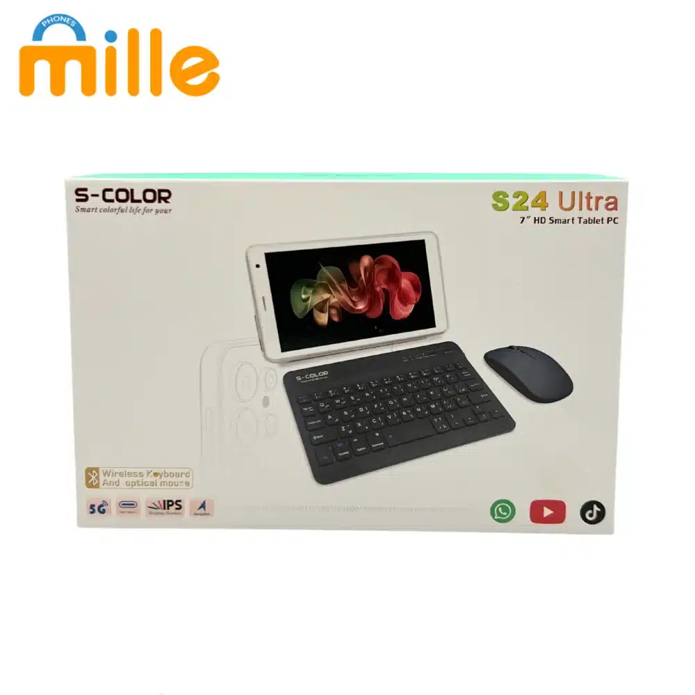Tablette S-COLOR S24 Ultra HD 10" – Android | WiFi | 4G | Bluetooth | Clavier + Souris | Smart Tablet PC | – Image 5
